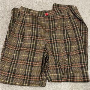 Plaid Women's Trousers